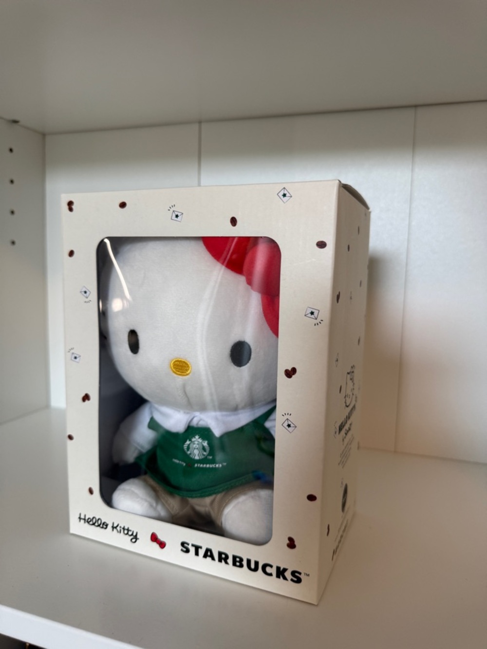 Starbucks Hello Kitty Plush in White, Red & Green